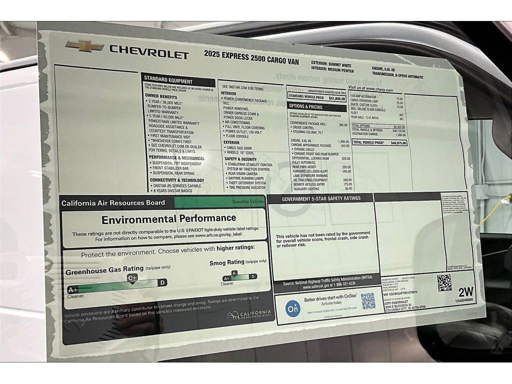 New 2025 Chevrolet Express 2500 image 14