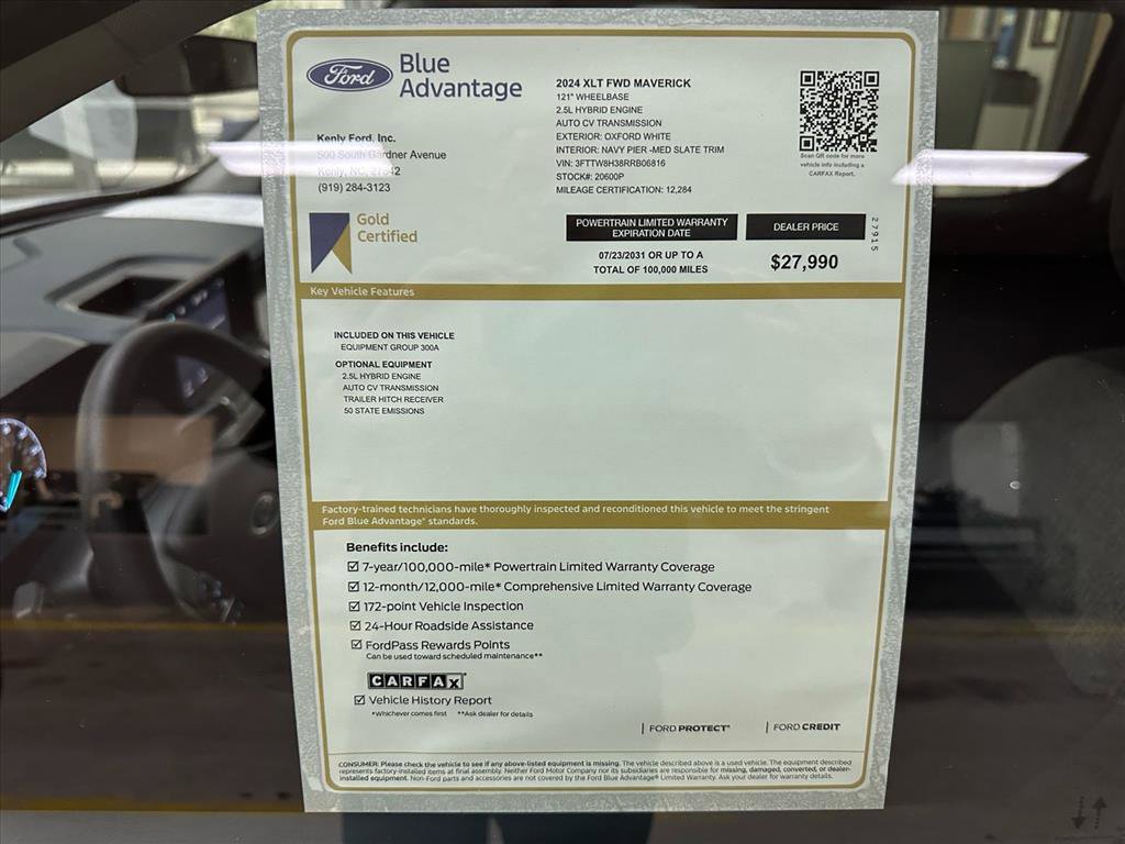 Certified 2024 Ford Maverick XLT image 5