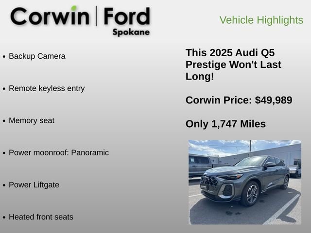 Used 2025 Audi Q5 Prestige AWD/4WD image 6