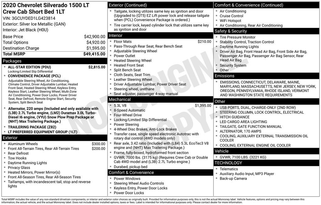 Used 2020 Chevrolet Silverado 1500 LT w/ All-Star Edition image 3