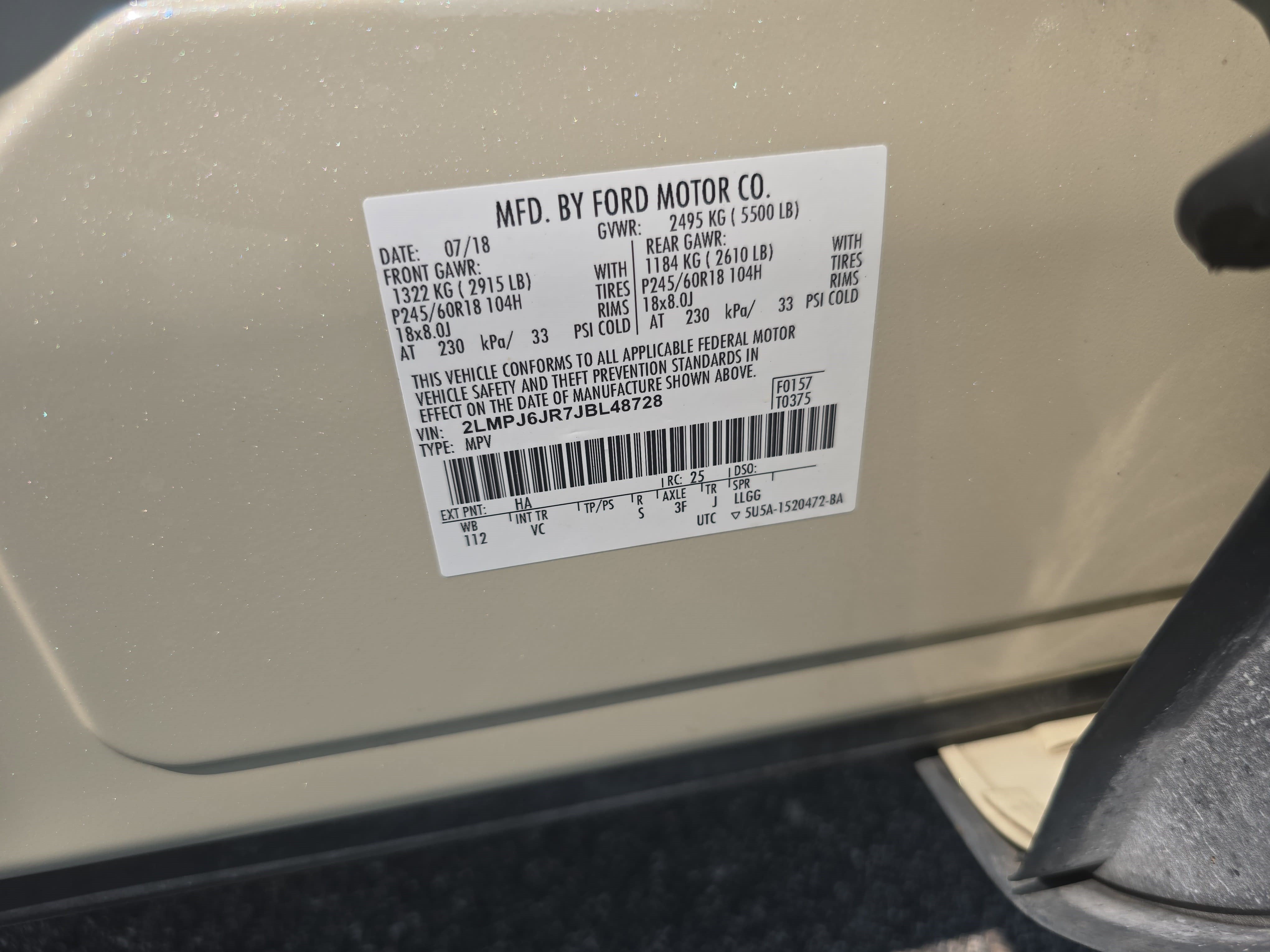 Used 2018 Lincoln MKX Premiere FWD image 34