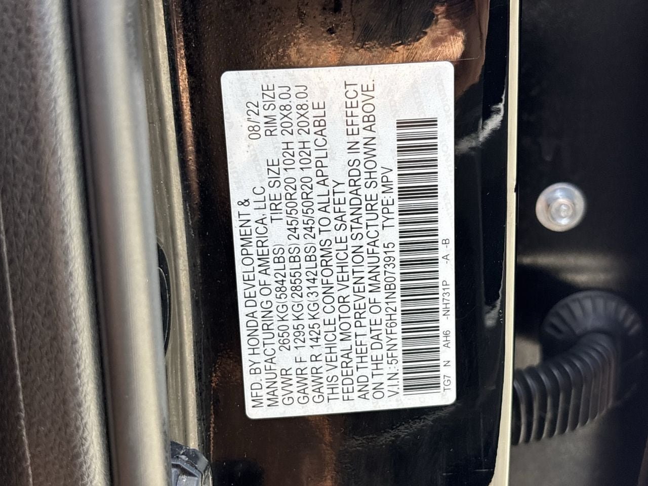Certified 2022 Honda Pilot Special Edition image 31