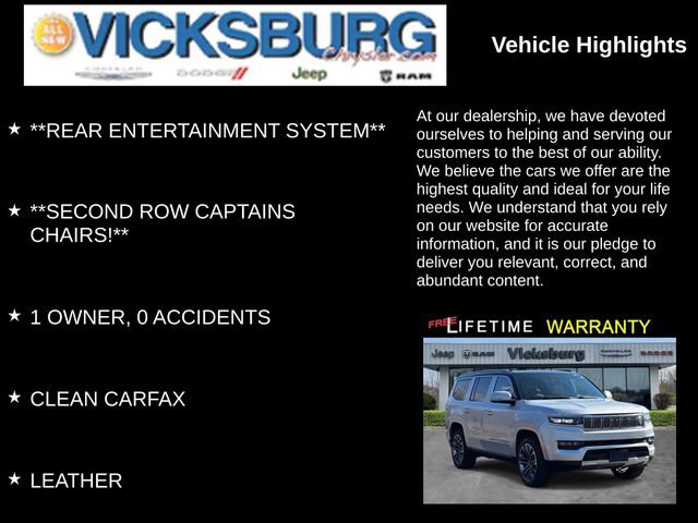 Used 2022 Jeep Grand Wagoneer Series III w/ Rear Seat Video Group 1 image 25