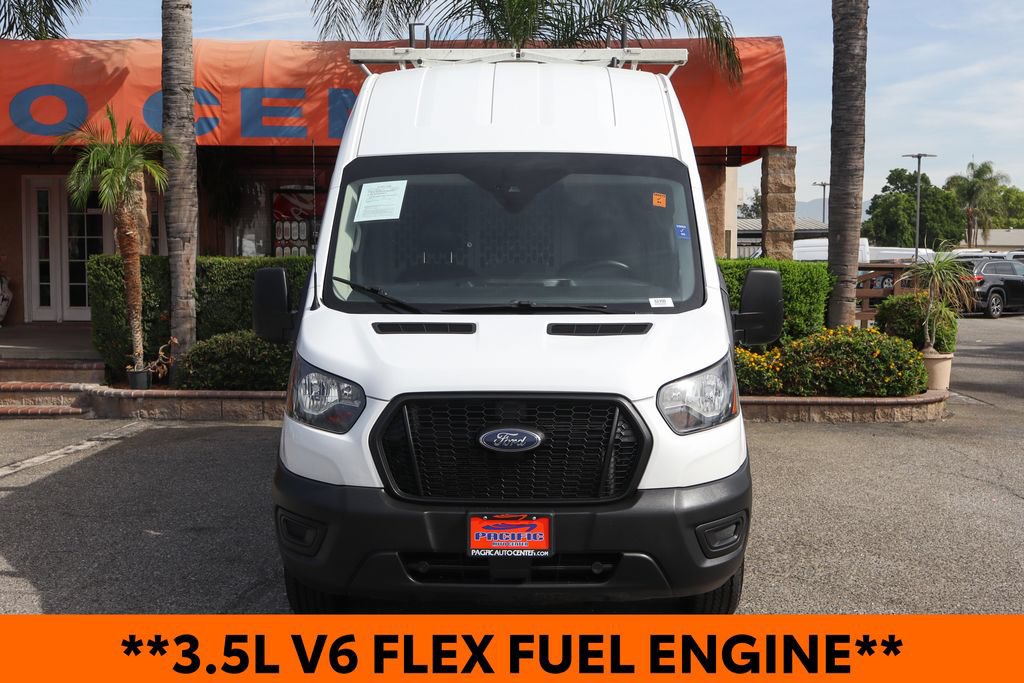 Used 2023 Ford Transit 350 148 High Roof Extended w/ Fleet Safety Package RWD image 3