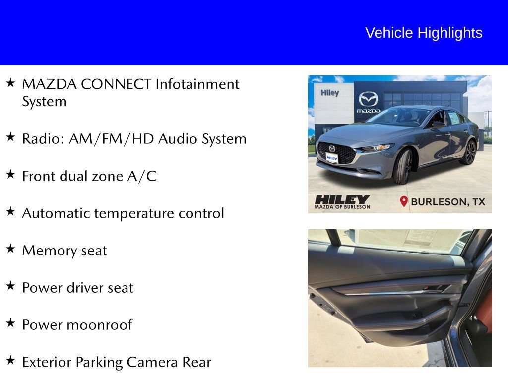 New 2026 MAZDA MAZDA3 Carbon AWD/4WD image 9