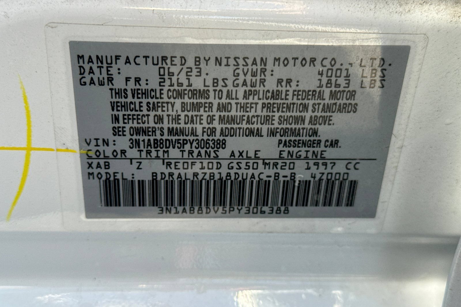 Used 2023 Nissan Sentra SR w/ Midnight Edition Package FWD image 52