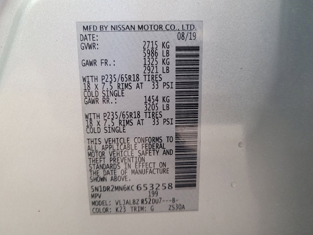 Used 2019 Nissan Pathfinder S FWD image 33