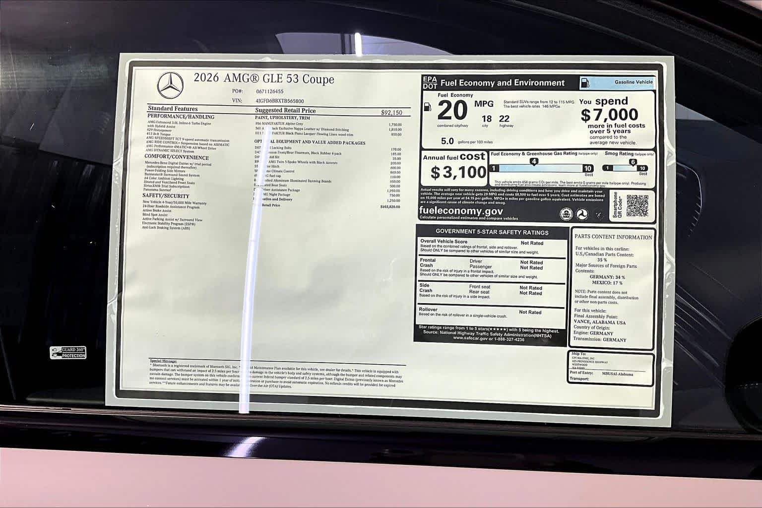 Used 2026 Mercedes-Benz GLE 53 AMG 4MATIC Coupe image 18