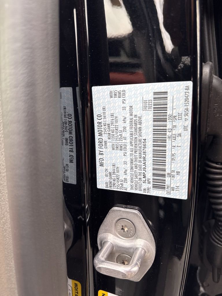 New 2024 Lincoln Nautilus Black Label w/ Jet Appearance Package (87T) image 65