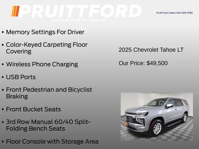 Used 2025 Chevrolet Tahoe LT RWD image 31