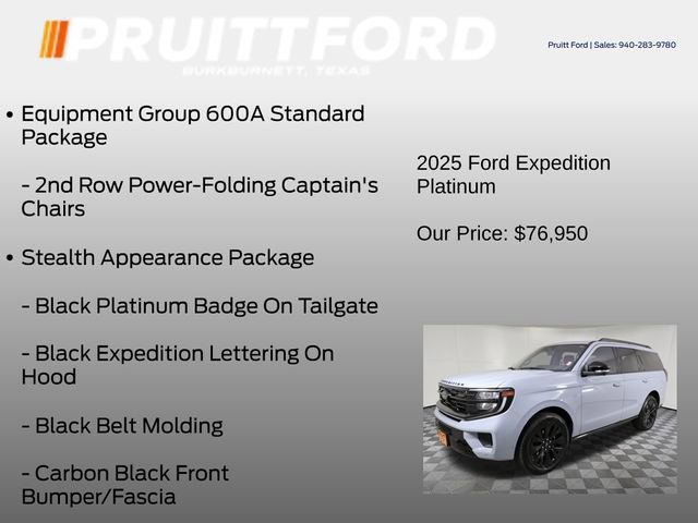 Used 2025 Ford Expedition Platinum w/ Stealth Appearance Package image 7