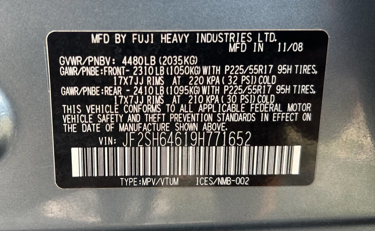 Used 2009 Subaru Forester 2.5X Limited w/ Popular Equipment Group 5A image 25