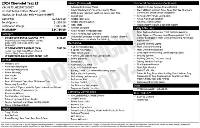 Used 2024 Chevrolet Trax LT w/ Driver Confidence Package FWD image 41
