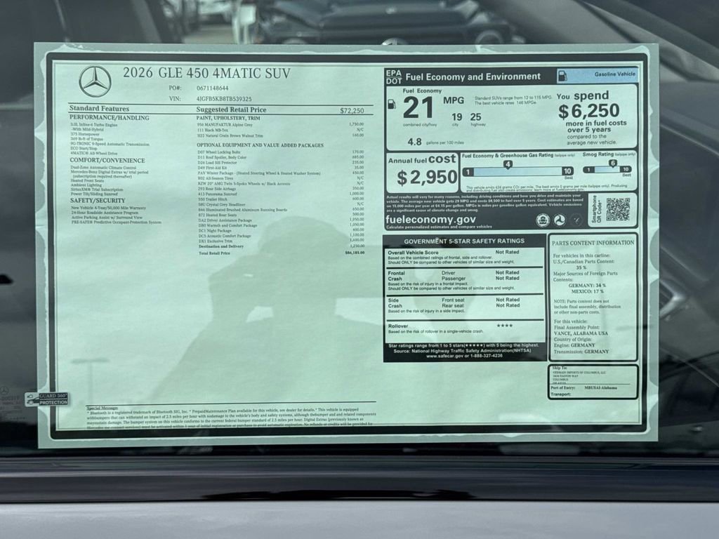 New 2026 Mercedes-Benz GLE 450 4MATIC image 9
