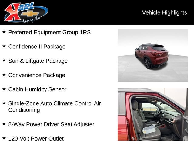 Used 2023 Chevrolet TrailBlazer RS w/ Sun and Liftgate Package video 2