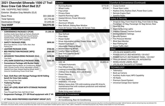 Used 2021 Chevrolet Silverado 1500 LT Trail Boss w/ Convenience Package II AWD/4WD video 2