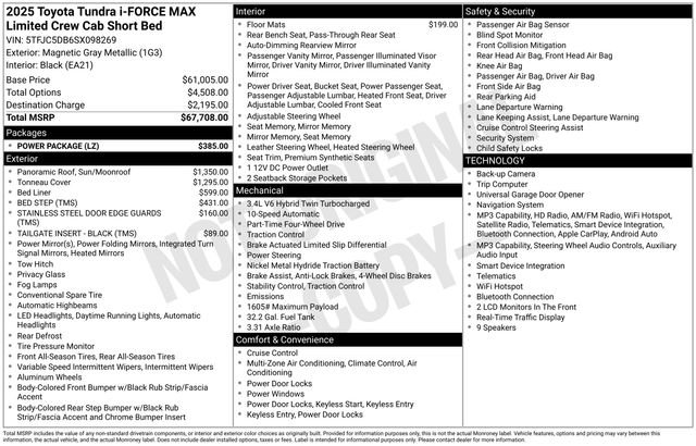 Certified 2025 Toyota Tundra Limited w/ Power Package AWD/4WD image 26