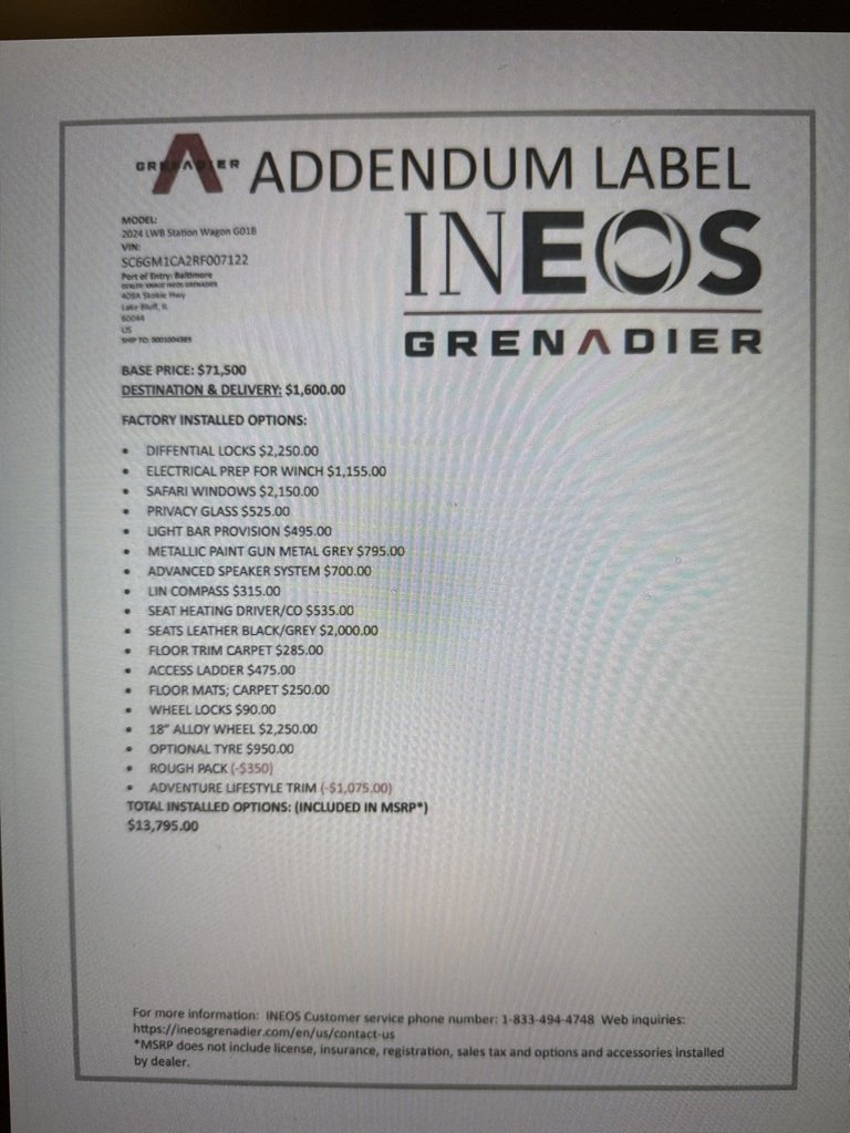 Used 2024 INEOS Grenadier Fieldmaster Edition image 27