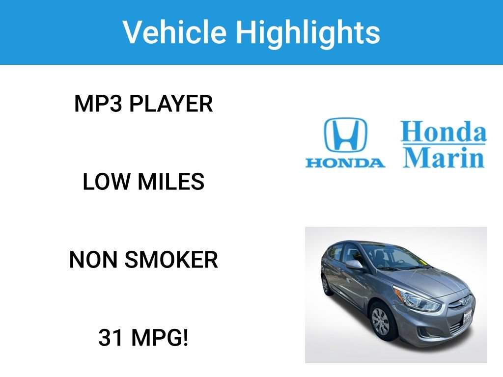 Used 2015 Hyundai Accent GS FWD image 2