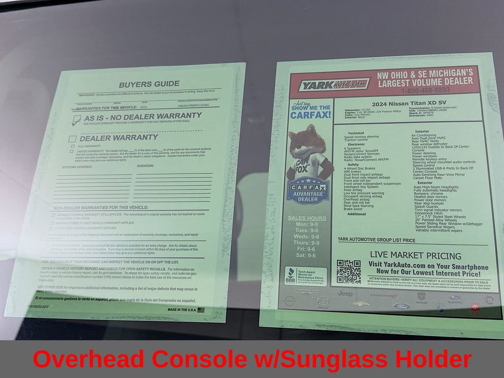 Certified 2024 Nissan Titan SV w/ SV Convenience Package image 14