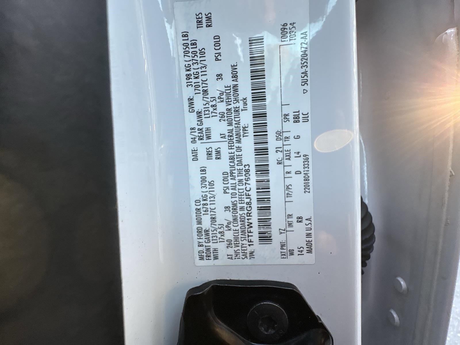 Used 2018 Ford F150 Raptor w/ Equipment Group 802A Luxury image 45