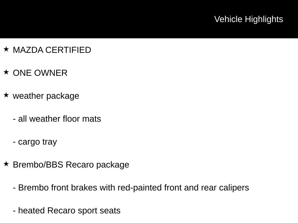 Used 2025 MAZDA MX-5 Miata Club w/ Brembo/BBS Recaro Package RWD image 6