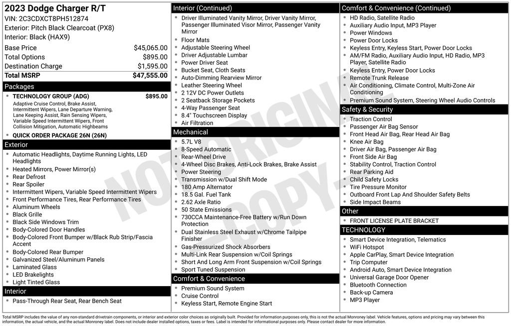 Used 2023 Dodge Charger R/T w/ Technology Group image 29