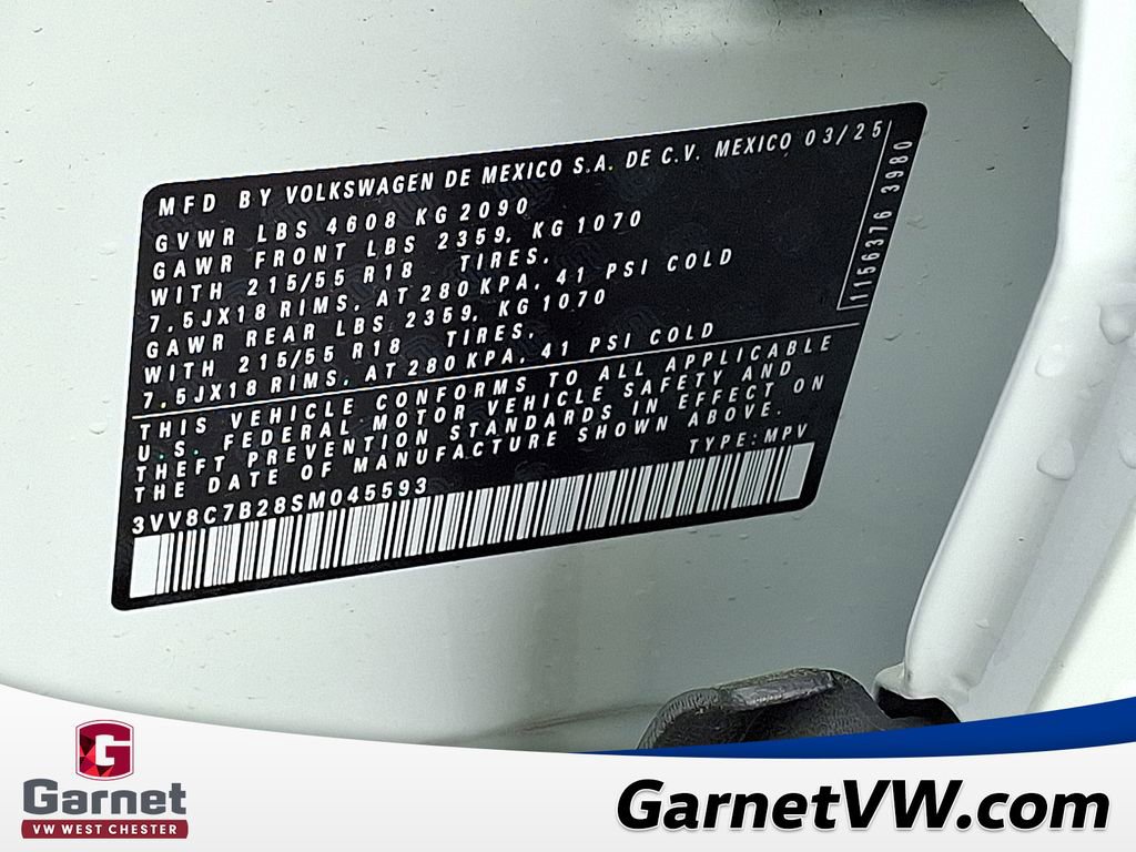 New 2025 Volkswagen Taos S image 10