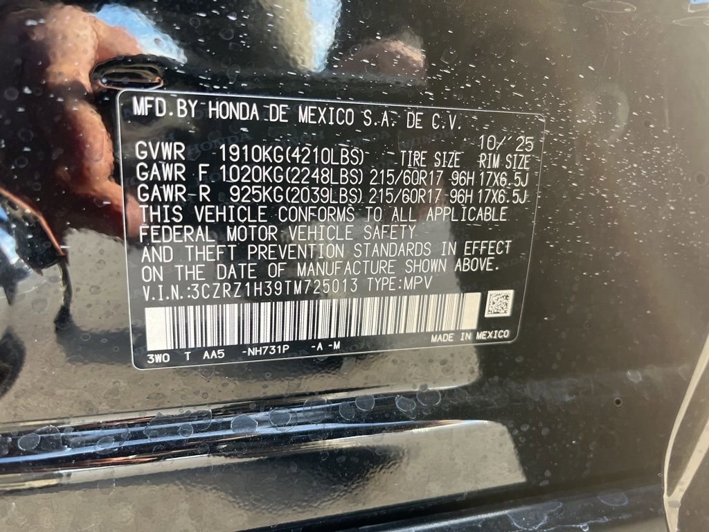 Certified 2026 Honda HR-V LX image 10