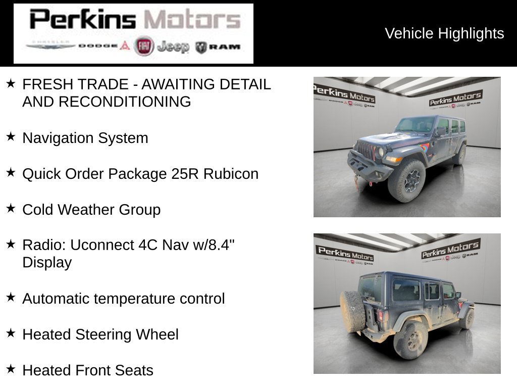 Used 2023 Jeep Wrangler Unlimited Rubicon w/ Cold Weather Group AWD/4WD image 7