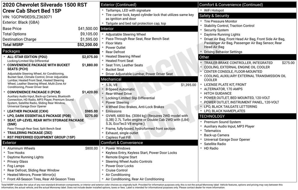 Used 2020 Chevrolet Silverado 1500 RST w/ All-Star Edition image 2