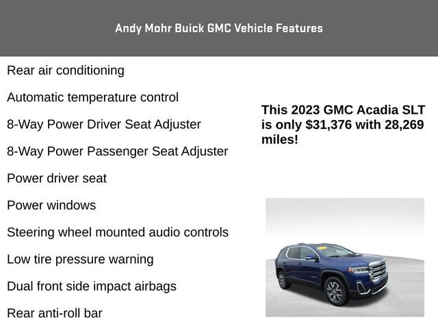 Used 2023 GMC Acadia SLT w/ Preferred Package image 12