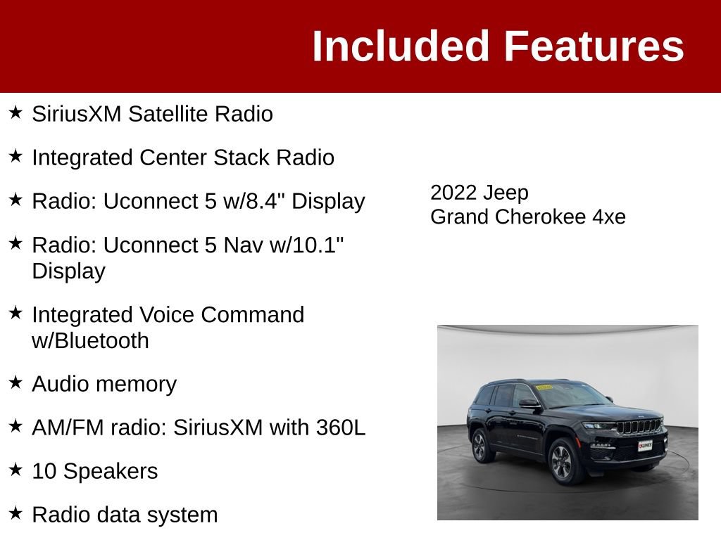 Used 2022 Jeep Grand Cherokee Limited 4xe w/ Luxury Tech Group II AWD/4WD image 4