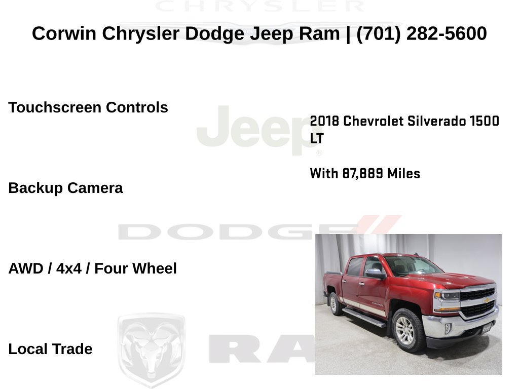 Used 2018 Chevrolet Silverado 1500 LT w/ All Star Edition AWD/4WD image 6