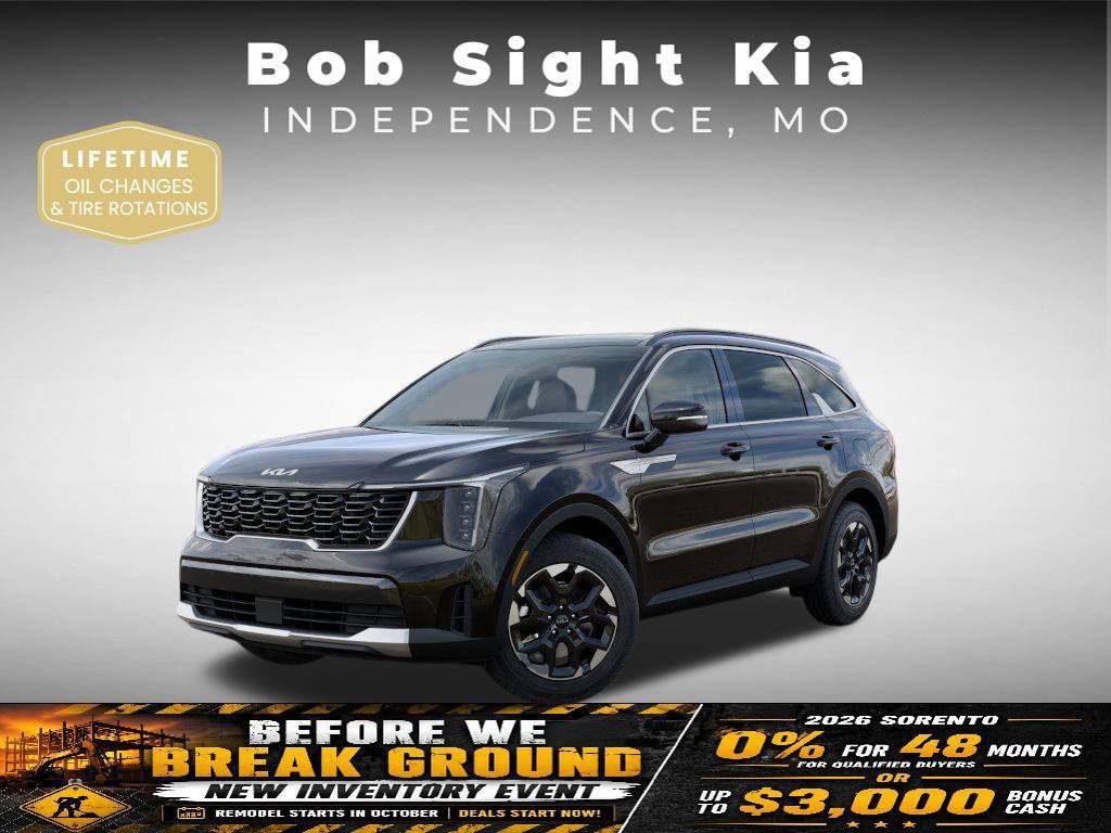 New 2026 Kia Sorento S w/ S Panoramic Sunroof Package FWD 360° Tour
