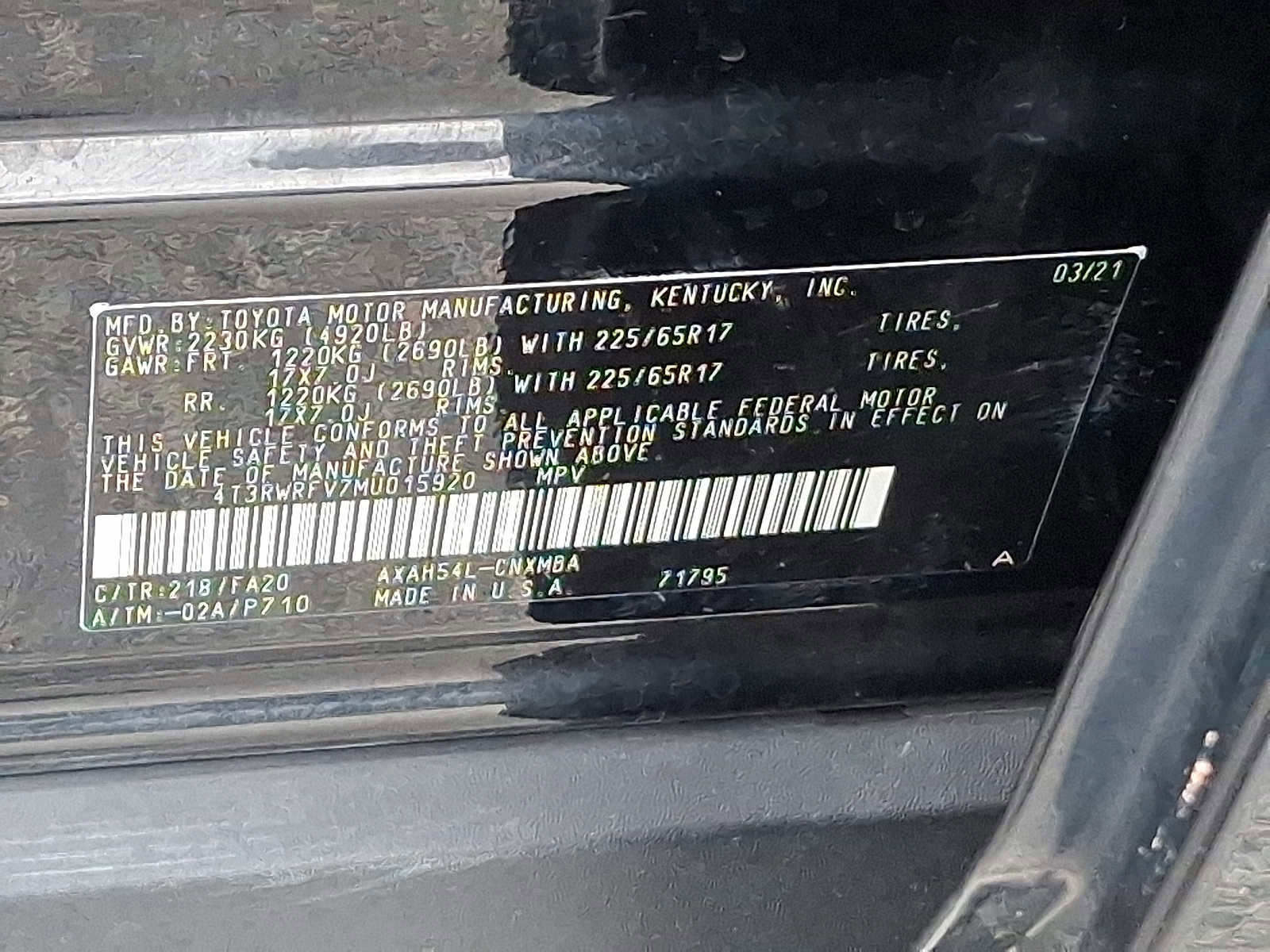 Certified 2021 Toyota RAV4 XLE w/ Convenience Package image 29