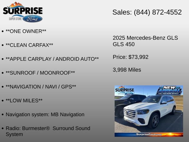 Used 2025 Mercedes-Benz GLS 450 4MATIC image 6