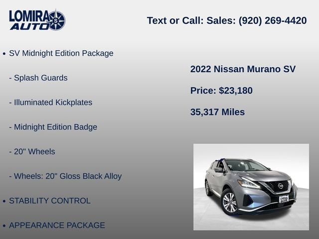 Used 2022 Nissan Murano SV AWD/4WD image 8