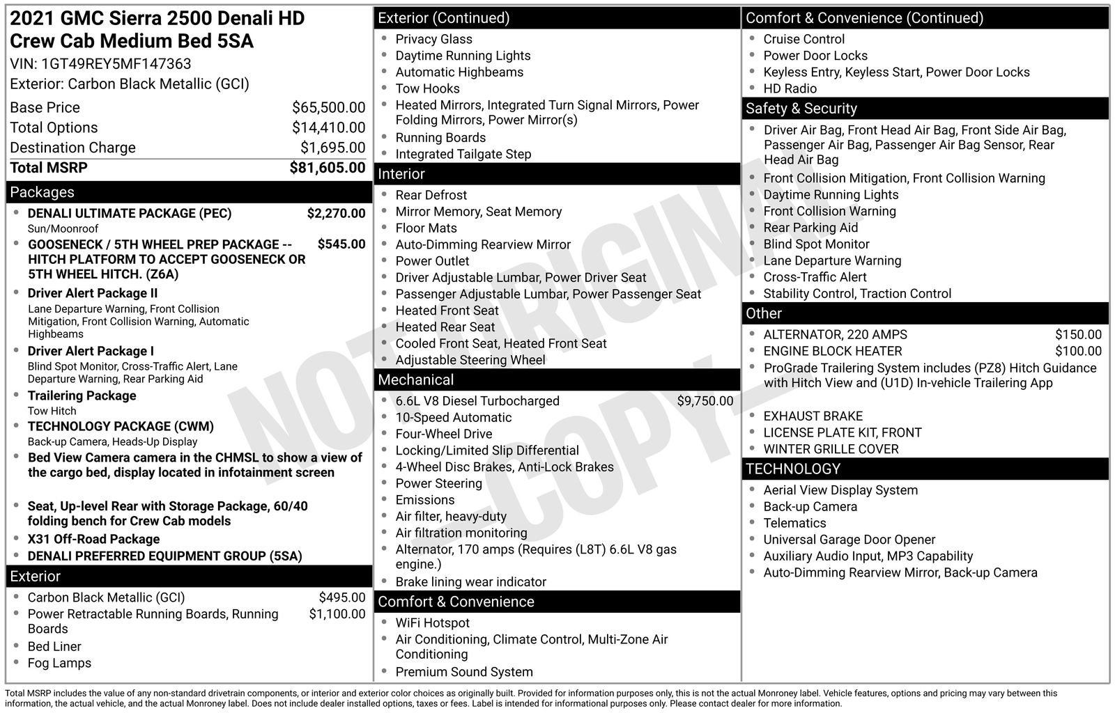 Used 2021 GMC Sierra 2500 Denali w/ Denali Ultimate Package image 36