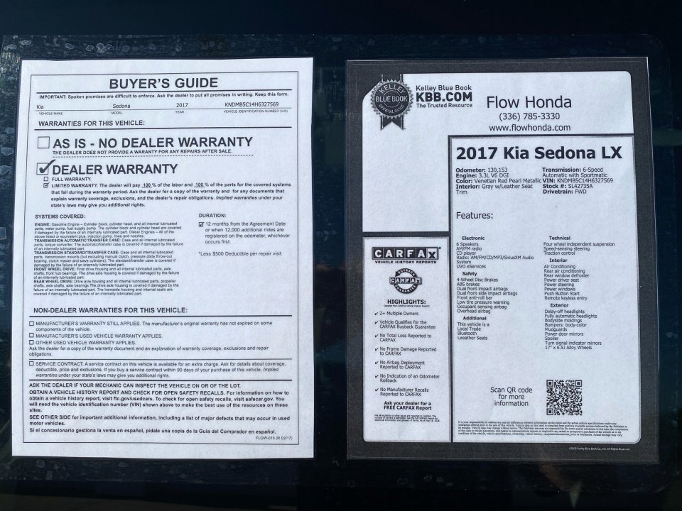 Used 2017 Kia Sedona LX w/ LX Essentials Premium Package FWD image 37