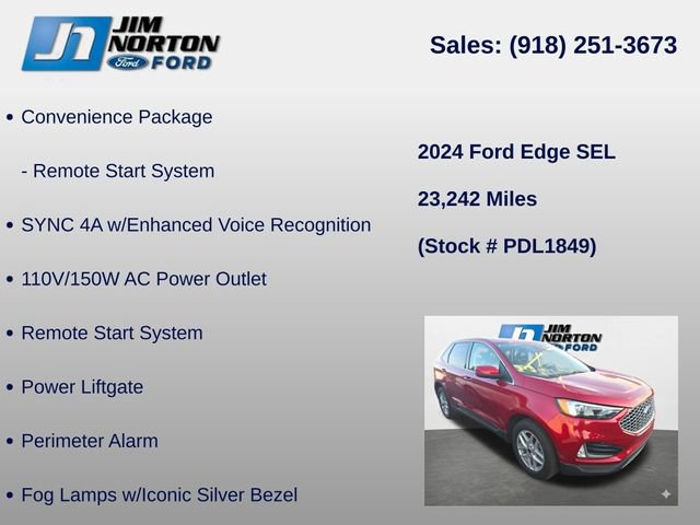 Used 2024 Ford Edge SEL w/ Convenience Package AWD/4WD image 9