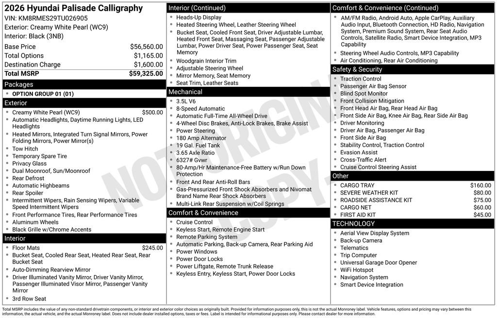 Certified 2026 Hyundai Palisade Calligraphy image 3