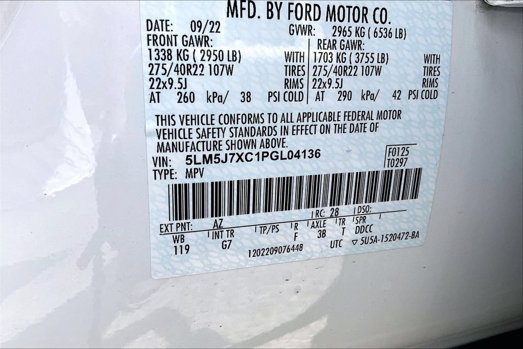 Used 2023 Lincoln Aviator Reserve w/ Equipment Group 201A AWD/4WD image 15