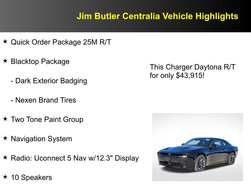 New 2025 Dodge Charger R/T w/ Quick Order Package 25M R/T image 7