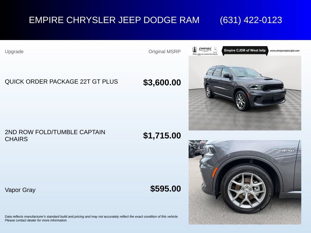 Certified 2026 Dodge Durango GT AWD/4WD image 7