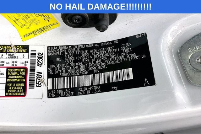 Used 2012 Toyota Sienna XLE w/ Entertainment Pkg FWD image 33