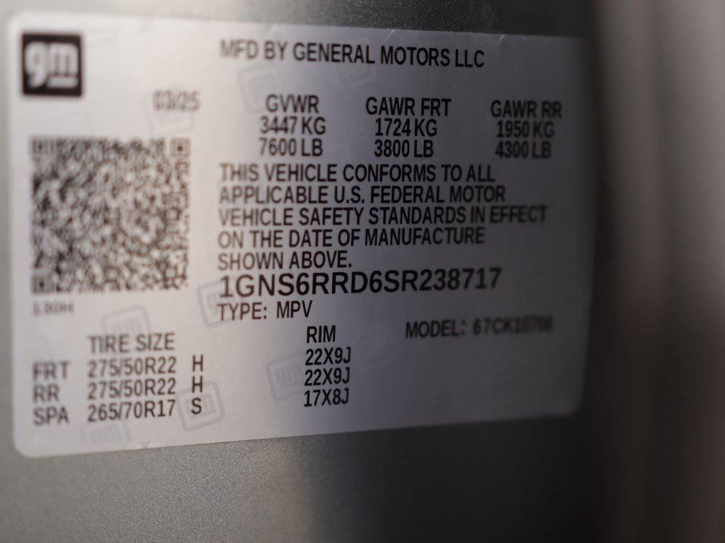 Used 2025 Chevrolet Tahoe RST w/ Comfort Package image 46