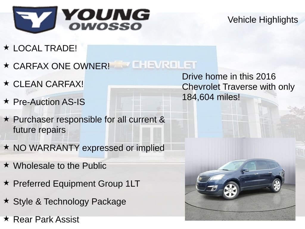 Used 2016 Chevrolet Traverse LT w/ Style and Technology Package AWD/4WD image 7