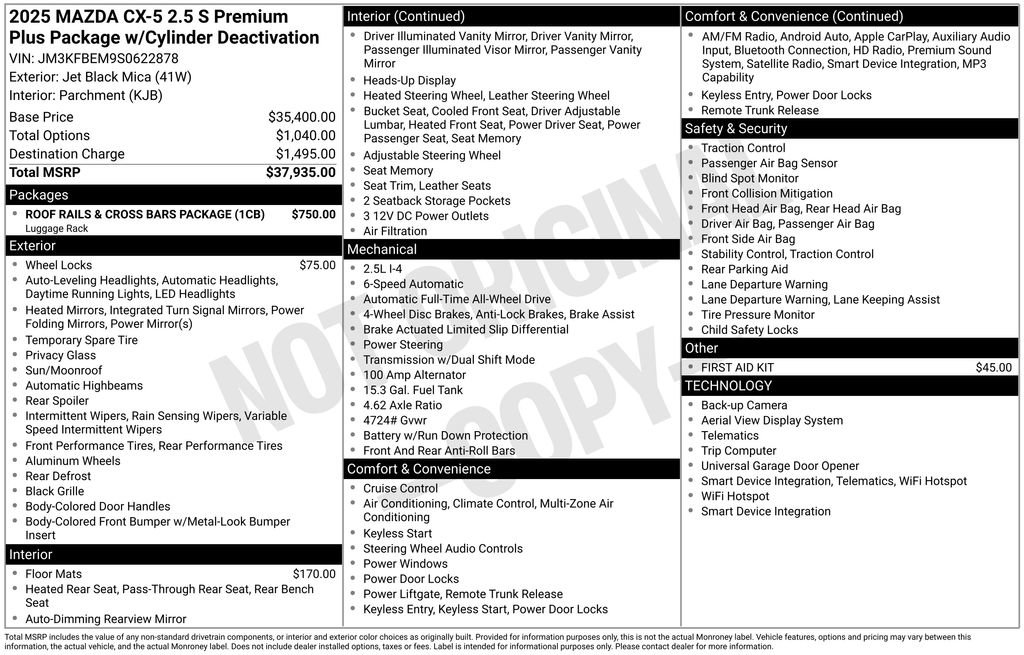 New 2025 MAZDA CX-5 AWD 2.5 S image 9