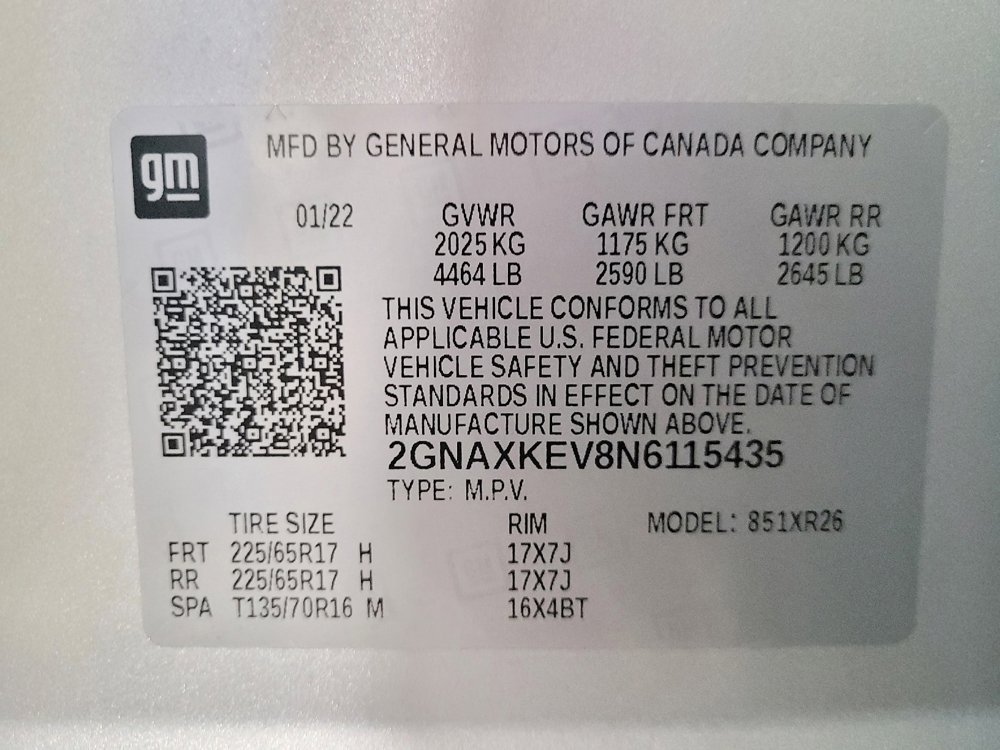 Used 2022 Chevrolet Equinox LT FWD image 33